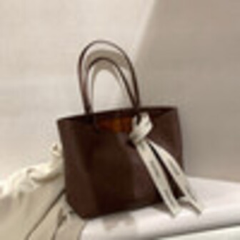 Chio’2nd原创 咖啡童话手提托特包包女大容量2021秋冬新款单肩包